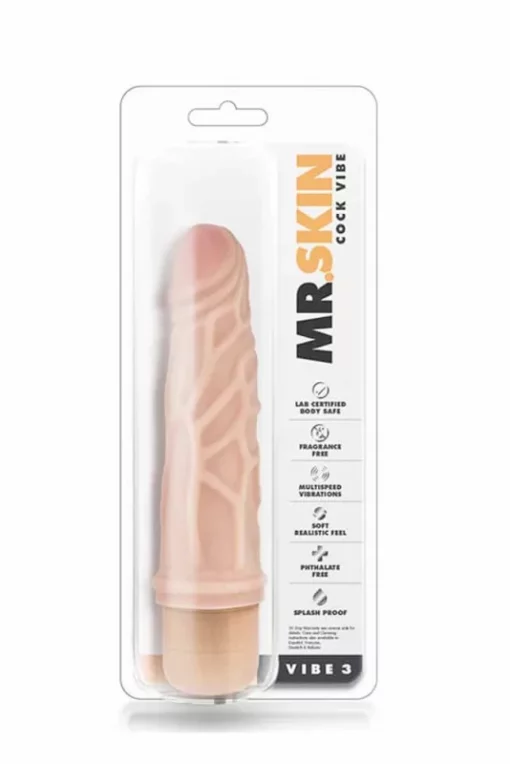 Realisztikus vibrátor Mr. skin cock vibe 3