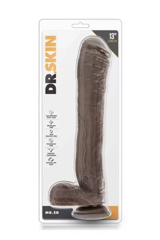 Dr.skin mr.ed 13 inch dildó chocolate