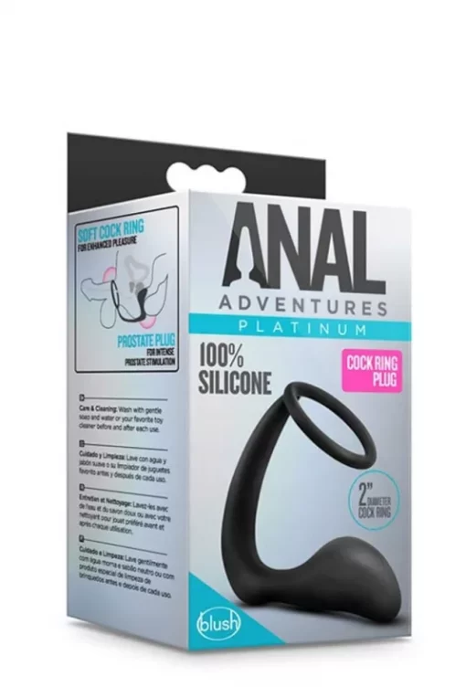 Anal adventures péniszgyűrű anál dildóval