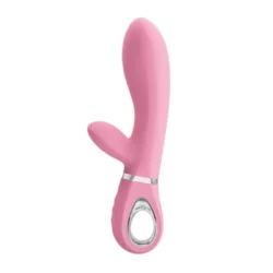 Csiklókaros puha szilikon g pont vibrátor Pretty Love Thomas Pink 20cm