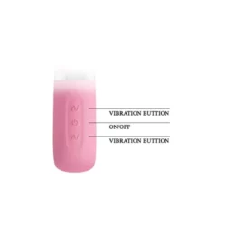 Csiklókaros puha szilikon g pont vibrátor Pretty Love Thomas Pink 20cm