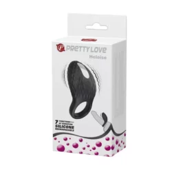 Vibrátoros péniszgyűrű Pretty Love Heloise Black