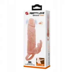 Péniszhosszabbító vibrátoros Pretty love brave man vibrating penis sleeve