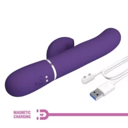 Csiklóizgatós vibrátor tapogató és lüktető funkcióval sötét lila Pretty Love Perlita twinkled tenderness blue