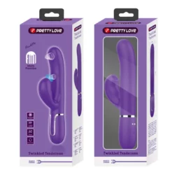 Csiklóizgatós vibrátor tapogató és lüktető funkcióval sötét lila Pretty Love Perlita twinkled tenderness blue