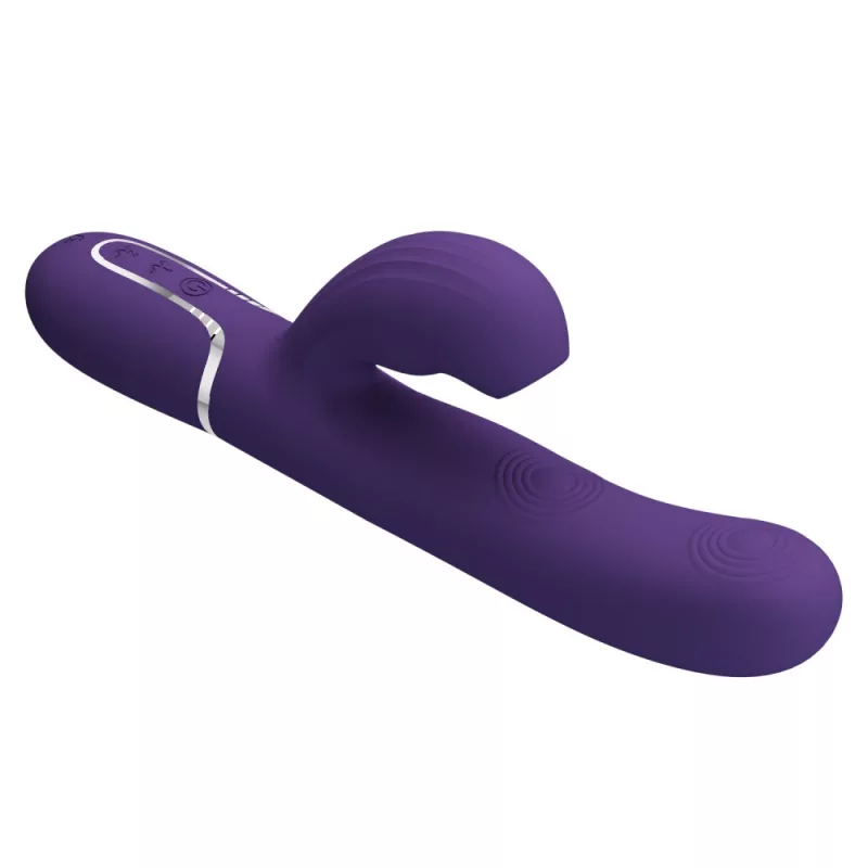 Csiklóizgatós vibrátor tapogató és lüktető funkcióval sötét lila Pretty Love Perlita twinkled tenderness blue