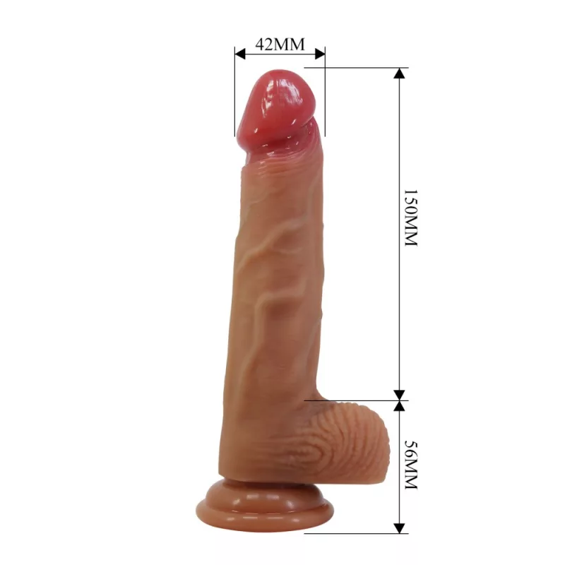 Dildó, letapasztható Pretty love lisle 8.1" dildo
