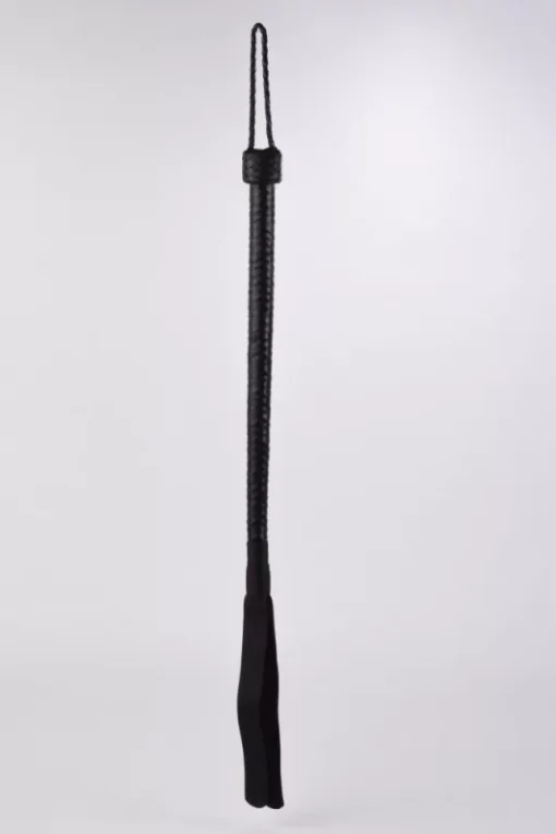 Bőr korbács 70 cm es kid leather 9 tails flogger fekete