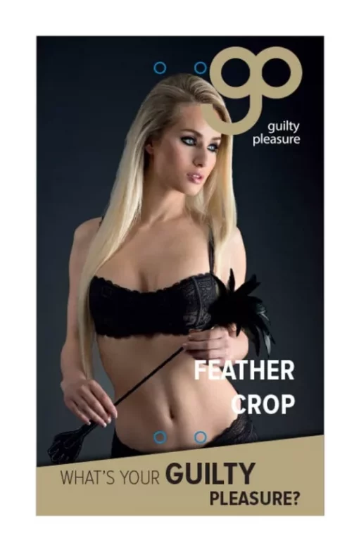Lovaglópálca Gp feather crop black