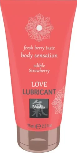 Love Lubricant edible Strawberry 75 ml