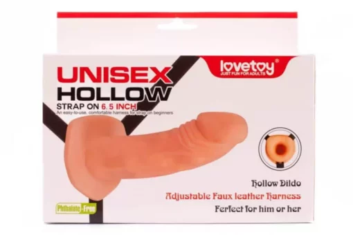 LoveToy Unisex Hollow felcsatolható, üreges dildó