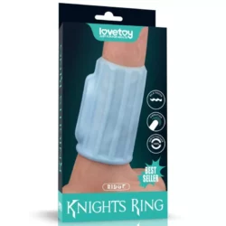 Vibrátoros péniszköpeny Vibrating ridge knights ring