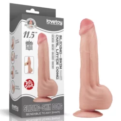 King Sized Sliding Skin Dual Layer Dong 29 cm