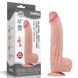 King Sized Sliding Skin Dual Layer Dong 30,5 cm