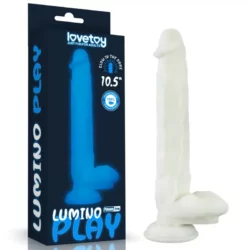 Világítós dildó tapadótalpas 10.5 lumino play silicone