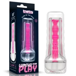 Fluoreszkáló vagina maszturbátor 8.5 lumino play rózsaszín ragyogás 21,5 cm