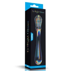 Twilight gleam glass dildo twin pleasures