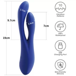 Csiklóizgatós szilikon vibrátor L'allure pulse rechargeable vibrator
