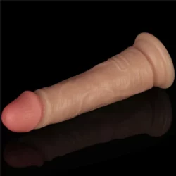 Realisztikus, letapasztható, tölthető, vízálló vibrátor 18 cm '' Vibrating Power Basics Cock