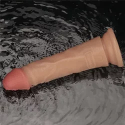 Realisztikus, letapasztható, tölthető, vízálló vibrátor 18 cm '' Vibrating Power Basics Cock