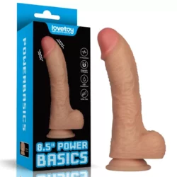Pénisz formájú vibrátor 8.5 vibrating power basics cock 21,6 cm