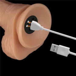 Pénisz formájú vibrátor 8.5 vibrating power basics cock 21,6 cm
