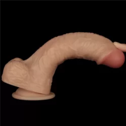Pénisz formájú vibrátor 8.5 vibrating power basics cock 21,6 cm