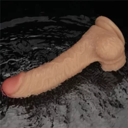 Pénisz formájú vibrátor 8.5 vibrating power basics cock 21,6 cm