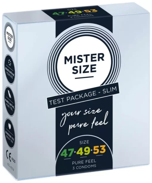 Mister Size 3 db os próbacsomag (47 49 53 mm)