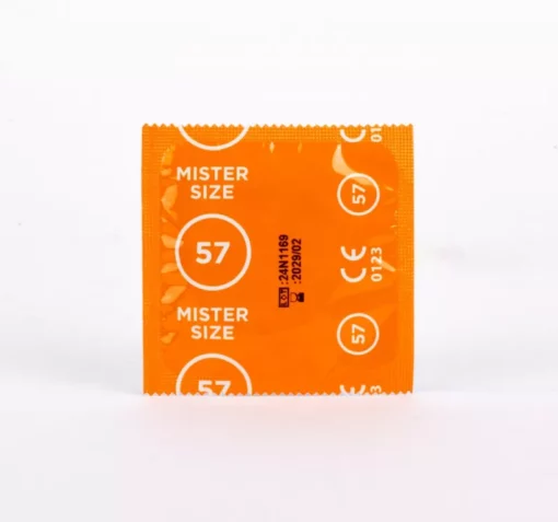 Mister Size 57. 100 db egyedi méretű, extra vékony óvszer (57 mm)