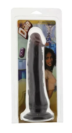 Dolie tapadókorongos élethű dildó 20 cm fekete