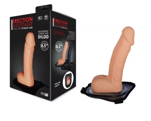 Üreges felcsatolható dildó Erection assistant hollow strap on 22 cm