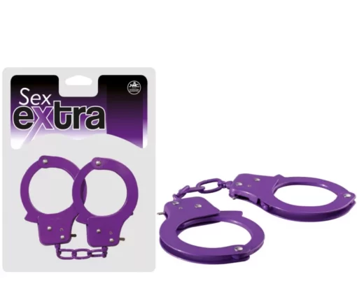 SEX EXTRA METAL CUFFS PURPLE