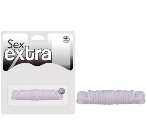 Fehér pamut kötél Sex extra love rope white