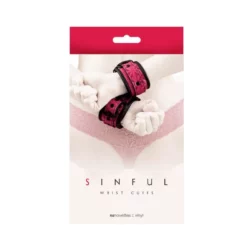 Sinful ankle wrist, pink bilincs