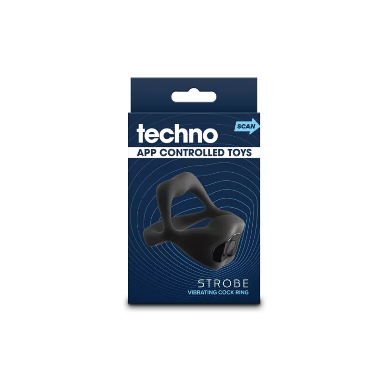 Péniszgyűrű applikációval is vezérelhető Techno strobe black