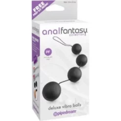 Gésagolyó 4 golyóból Deluxe vibro balls black