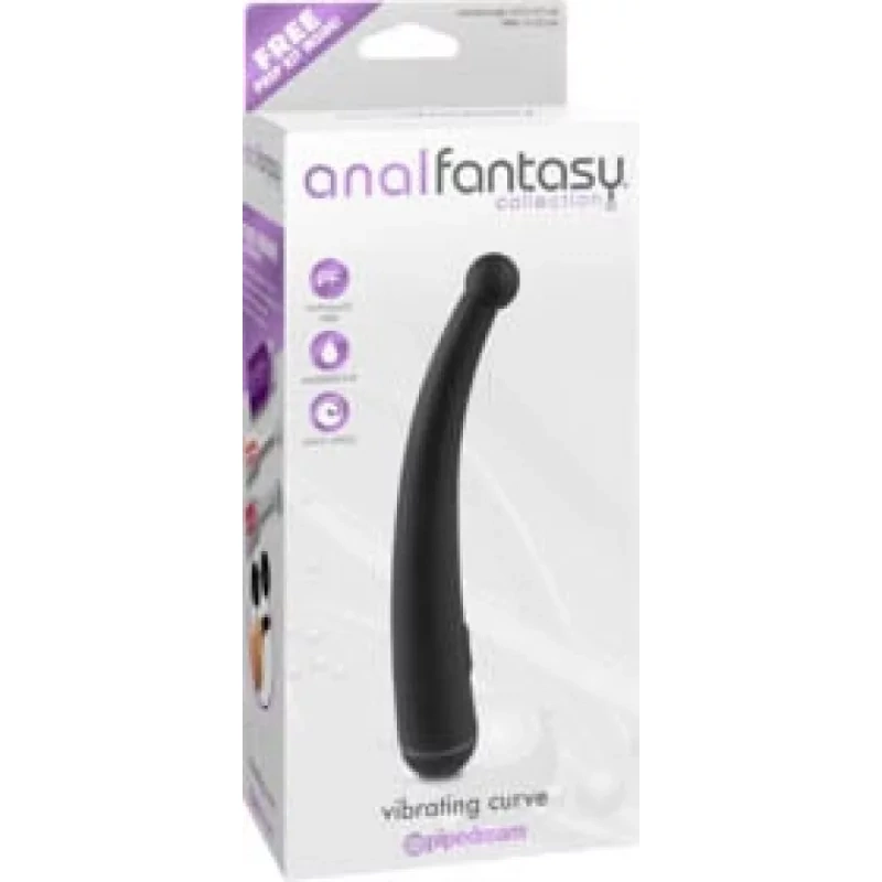 Hajlított vibrátor Vibrating Curve Black