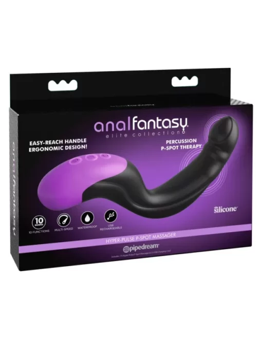 Prosztataizgató pulzáló funkicóval Hyper pulse p spot massager black/purple