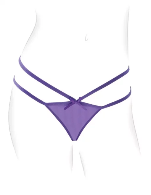 Bugyiba rejtett távirányítós vibrátor Petite panty thrill her purple