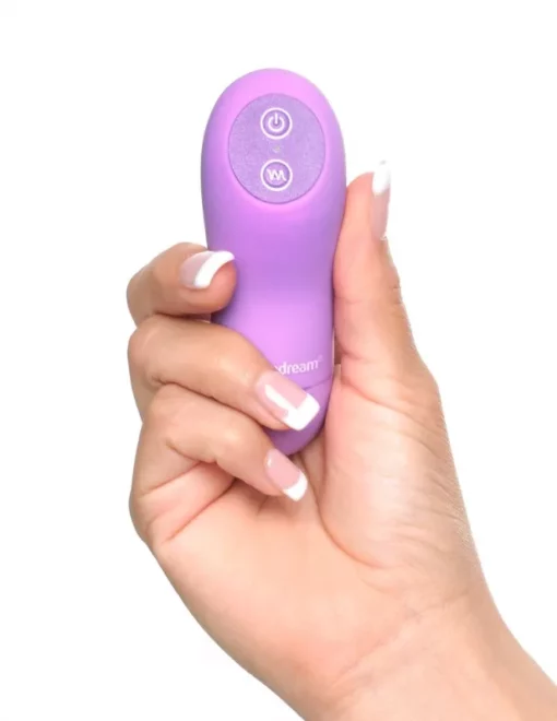 Bugyiba rejtett távirányítós vibrátor Petite panty thrill her purple