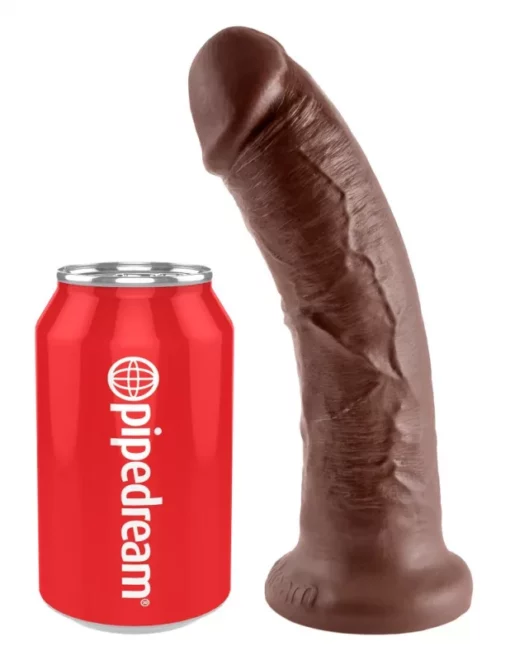 Letapasztható pénisz barna King Cock 20 cm