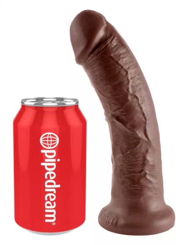 Letapasztható pénisz barna King Cock 20 cm