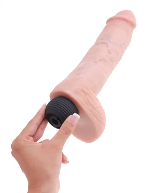 Ejakuláló valósághű dildó, King Cock 25 cm