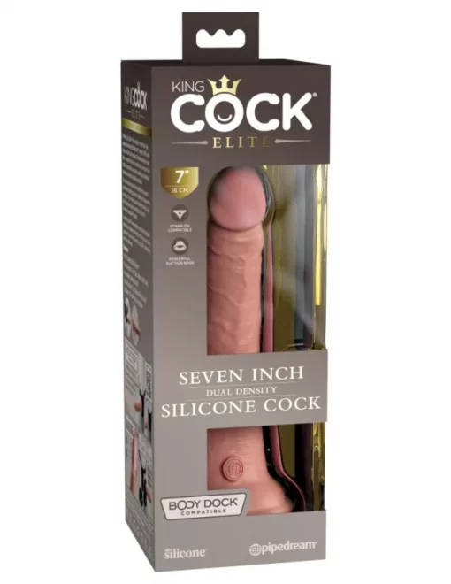 Realisztikus dildó 18 cm dual density silicone cock
