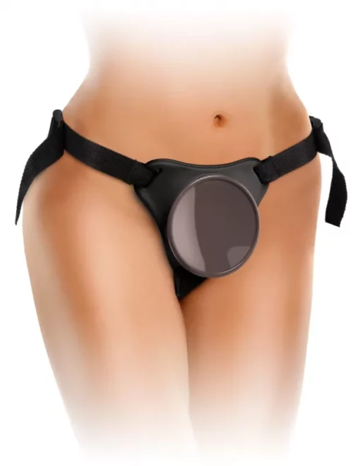 Felcsatolható hám tapadókorongos dildóhoz és vibrátorokhoz Beginner's Body Dock Strap on Harness Black/ Black