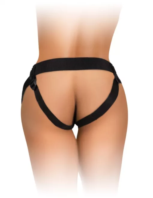 Felcsatolható hám tapadókorongos dildóhoz és vibrátorokhoz Beginner's Body Dock Strap on Harness Black/ Black