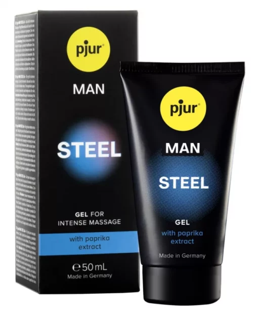 pjur Man Steel bőrápoló gél intim területre, uraknak (50 ml)