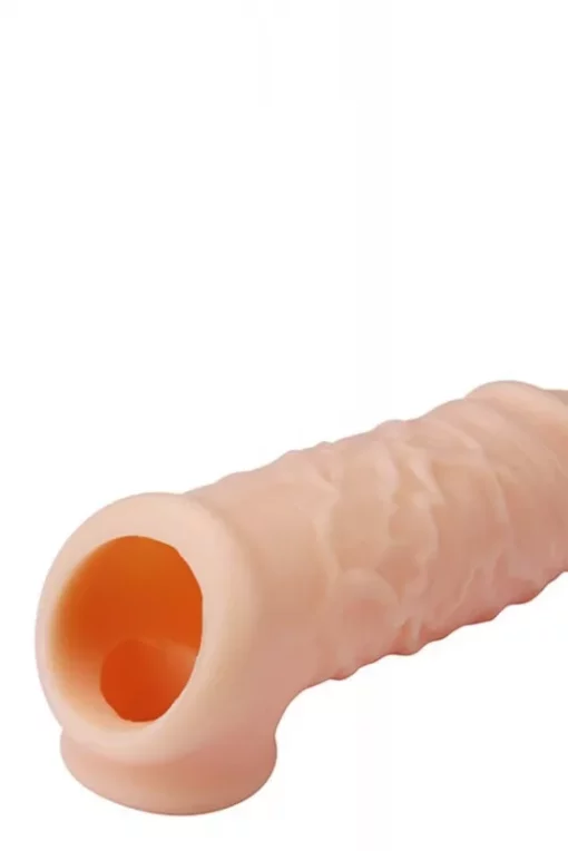 Péniszhosszabbító hereszíjjal Realstuff extender with ball strap 5.5