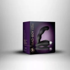 Bad boy gömbös gát és prosztata vibrátor fekete
